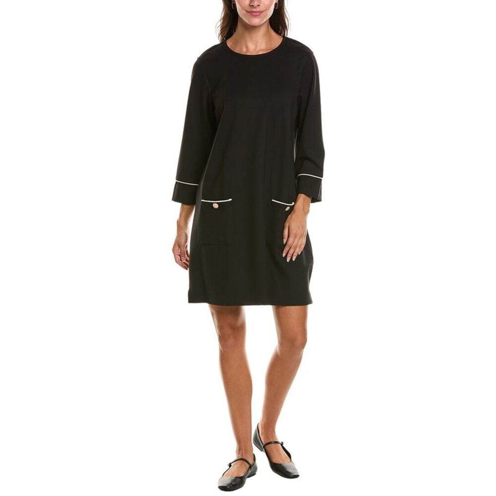 Duffield Lane Womens Caitlyn Shift Dress, Black